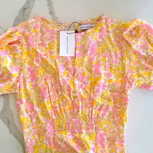 Faithfull the Brand Beline midi dress,NWT